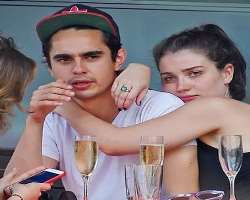 Max Minghella consuming alcohol